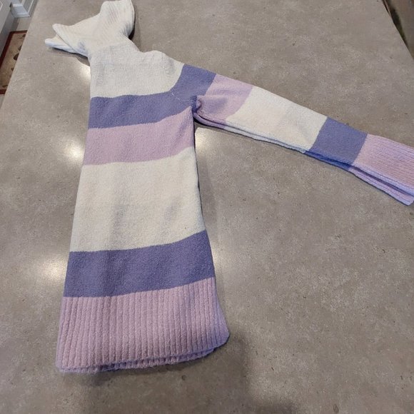 SUZY SHIER Cowl Neck Long Sleeves Color Block Pullover Sweater - Sz XS/TP - Picture 10 of 11